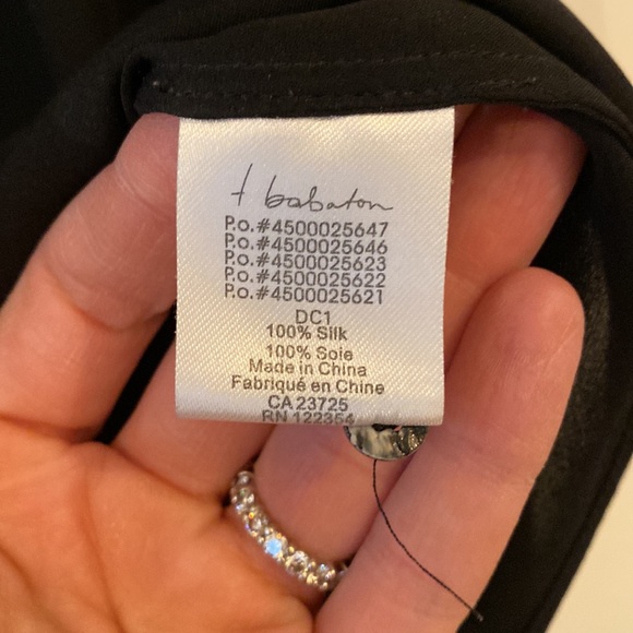 Black silk shirt - Picture 3 of 5